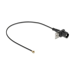 Antennenkabel FAKRA A Stecker zu MHF® I Stecker 1,13 - 20 cm 1 vorgestanztes Loch