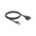 Delock Netzwerk Verlängerungskabel S/FTP RJ45 Stecker zu RJ45 Buchse Cat.6A flache Ausführung 1 m schwarz