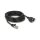 Delock Netzwerk Verlängerungskabel S/FTP RJ45 Stecker zu RJ45 Buchse Cat.6A flache Ausführung 5 m schwarz