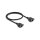 Delock Netzwerk Verlängerungskabel S/FTP RJ45 Buchse zu RJ45 Buchse Cat.6A flache Ausführung 0,5 m schwarz