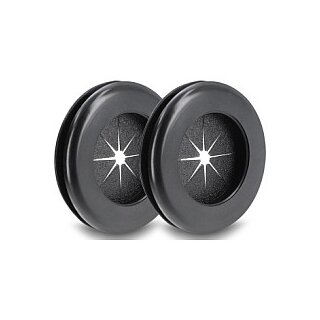 Delock Gummi Kabeldurchführung rund Ø 30 mm schwarz 2 Stück
