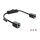 Delock RJ45 Kabel Buchse zu Buchse mit Schalter Cat.6 F/UTP 0,3 m - Netzwerkschaltung schwarz