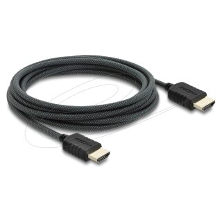 Koaxiales High Speed HDMI Kabel 8K 60 Hz 48 Gbps mit Geflechtmantel 3 m