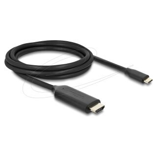 Delock USB Type-C™ zu HDMI Kabel (DP Alt Mode) 8K 60 Hz mit HDR Funktion 2 m schwarz