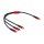 Delock USB Ladekabel 3 in 1 USB Type-C™ zu Lightning™ / Micro USB / USB Type-C™ 30 cm schwarz / rot