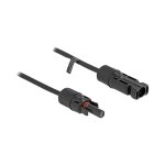DL4 Solar Kabel 4 mm² Stecker zu Buchse 1 m schwarz