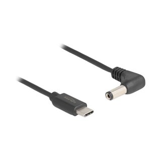USB Type-C™ Stromkabel zu DC 5,5 x 2,1 mm Stecker gewinkelt 1,5 m