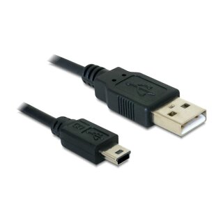Delock Kabel USB 2.0-A Stecker > mini B 5-Pin Stecker 3 m