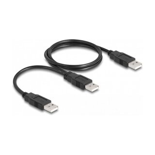 Delock USB 2.0 Kabel Typ-A zu 2 x Typ-A 70 cm