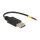 Delock Kabel USB 2.0 Typ-A Stecker > 2 x offene Kabelenden Strom 10 cm Raspberry Pi