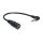 Delock Kabel Audio Klinke 2,5 mm Stecker gewinkelt > 3,5 mm Buchse 3 Pin 14 cm