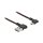 Delock EASY-USB 2.0 Kabel Typ-A Stecker zu EASY-USB Typ Micro-B Stecker gewinkelt links / rechts 0,5 m schwarz