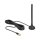 Delock GSM / UMTS / LTE Antenne SMA Stecker 2,5 dBi starr omnidirektional mit magnetischem Standfuß und Anschlusskabel RG-174 3 m outdoor schwarz