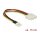 Kabel Power Floppy 4 Pin Stecker > Molex 4 Pin Buchse 15 cm