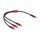 Delock USB Ladekabel 3 in 1 USB Type-C™ zu 3 x USB Type-C™ 30 cm schwarz / rot