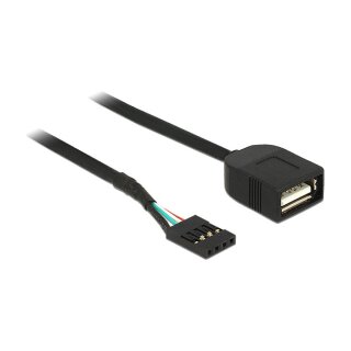Delock USB Kabel Pin Header Buchse > USB 2.0 Typ-A Buchse 40 cm