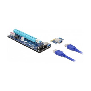 Riser Karte PCI Express x1 zu x16 mit 60 cm USB Kabel