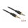 Delock Klinkenkabel 3,5 mm 4 Pin Stecker zu Stecker 0,5 m schwarz