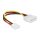 Delock Stromkabel 4 Pin Stecker > 4 Pin Floppy Buchse 15 cm