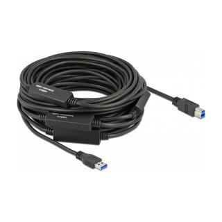 Delock USB 5 Gbps Aktives Kabel USB Typ-A zu USB Typ-B 20 m