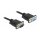 Delock RS-232 Kabel Seriell D-Sub9 Stecker zu Buchse Nullmodem mit schmalem Steckergehäuse 2 m