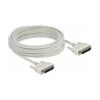 Delock Serielles Kabel D-Sub 25 Stecker zu Stecker 10 m