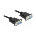 Delock RS-232 Kabel Seriell D-Sub 9 Buchse zu Buchse...