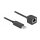 Delock Serielles Anschlusskabel mit FTDI Chipsatz, USB 2.0 Typ-A Stecker zu RS-232 RJ45 Buchse 25 cm schwarz