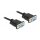 Delock RS-232 Kabel Seriell D-Sub 9 Buchse zu Buchse Nullmodem mit schmalem Steckergehäuse - Full Handshaking - 5 m