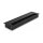 Kabeldurchführung für Tischeinbau mit Bürste 300 x 80 x 28 mm schwarz
