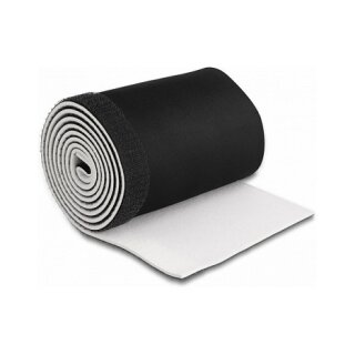 Kabelschlauch Neopren flexibel mit Klettverschluss 1,5 m x 135 mm schwarz / weiß