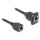 Delock D-Typ RJ45 Kabel Buchse zu Buchse Cat.5e schwarz 20 cm
