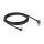 Delock RJ45 Netzwerkkabel Cat.6A S/FTP Slim 90° oben / unten gewinkelt 3 m schwarz