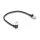 Delock RJ45 Netzwerkkabel Cat.6A S/FTP Slim 90° unten gewinkelt / gerade 0,25 m schwarz
