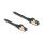 Delock RJ45 Netzwerkkabel Cat.6A Stecker zu Stecker S/FTP schwarz 30 cm mit Cat.7 Rohkabel Industrie und Outdoor tauglich