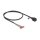 Delock Kabel RJ45 Buchse zu Aderendhülsen Cat.5e 50 cm schwarz
