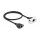 Delock Netzwerk Verlängerungskabel für Easy 45 Modul S/FTP RJ45 Buchse zu RJ45 Buchse Cat.6A 50 cm schwarz / weiß