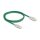 Delock RJ45 Netzwerkkabel Cat.6A Stecker zu Stecker mit gebogener Rastnase U/FTP Slim 1 m grün