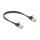 RJ45 Netzwerkkabel Cat.6A Stecker zu Stecker mit robuster Rastnase und Cat.7 Rohflachbandkabel U/FTP 0,3 m schwarz