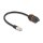 Delock Kabel RJ45 Stecker zu RJ45 Buchse Cat.6A zum Einbau mit M20 Gewinde und Verschlusskappe IP68 staub- und wasserdicht 25 cm schwarz