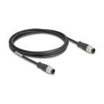 M12 Kabel A-kodiert 8 Pin Stecker zu Stecker PVC 2 m