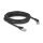 Delock RJ45 Netzwerkkabel Cat.6A S/FTP Stecker 45° nach rechts gewinkelt zu Stecker gerade 5 m schwarz
