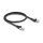 Delock RJ45 Netzwerkkabel Cat.8.1 S/FTP Stecker 45° nach links gewinkelt zu Stecker gerade bis 40 Gbps 0,5 m schwarz