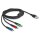 USB Ladekabel 3 in 1 Typ-A zu Lightning™ / Micro USB / USB Type-C™ 2 m 3-farbig