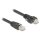 Kabel RJ45 Stecker zu RJ45 Stecker mit Schraubenabstand 20 mm für GigE Kamera Cat.6A S/FTP 1 m schwarz