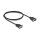 RS-232 Kabel Seriell D-Sub9 Stecker zu Buchse mit schmalem Steckergehäuse 1 m