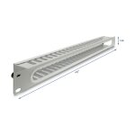 19" 1 HE Kabelmanagement Rangierpanel mit...