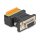 D-Sub 9 Buchse zu Terminalblock Adapter mit Drucktaster