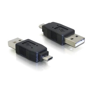 Adapter USB 2.0 Typ Micro-B Stecker zu USB 2.0 Typ-A Stecker