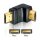 Adapter HDMI Stecker zu HDMI Stecker 90° unten